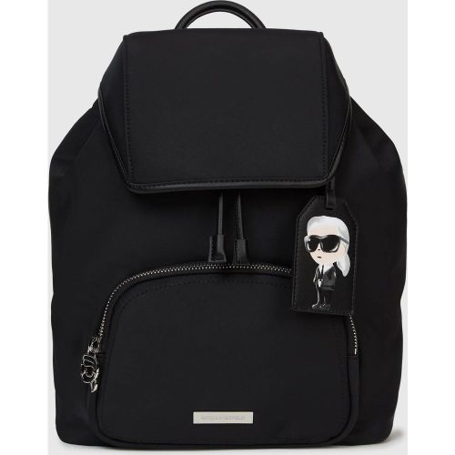 Sac À Dos Ikon Avec Étiquette En Nylon, , , Taille: One Size - Karl Lagerfeld - Modalova