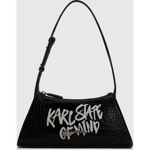 Sac Porté Épaule De Petite Taille Avec Citation De Karl, , , Taille: One Size - KL Jeans - Modalova