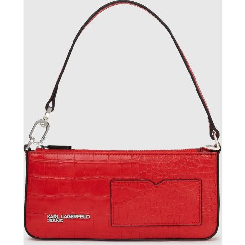 Pochette Croco Transformable, , Rouge À Haut Risque, Taille: One Size - KL Jeans - Modalova