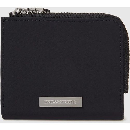 Petit Portefeuille Ikon En Nylon À Double Rabat, , , Taille: One Size - Karl Lagerfeld - Modalova