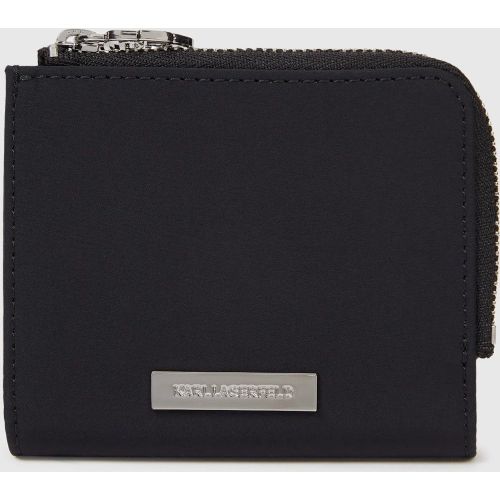 Petit Portefeuille Ikon En Nylon À Double Rabat, , , Taille: One Size - Karl Lagerfeld - Modalova