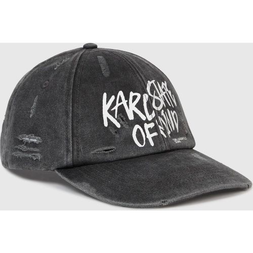 Casquette Délavée Avec Citation Karl, , , Taille: One Size - KL Jeans - Modalova