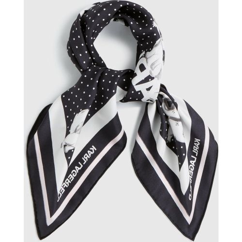 Écharpe En Soie Ikon Choupette, , , Taille: One Size - Karl Lagerfeld - Modalova