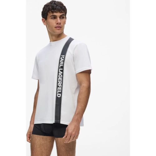 T-shirt De Pyjama À Logo Vertical, , , Taille: S - Karl Lagerfeld - Modalova
