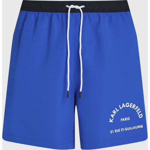 Short De Bain Contrasté Rue St-guillaume, , , Taille: L - Karl Lagerfeld - Modalova