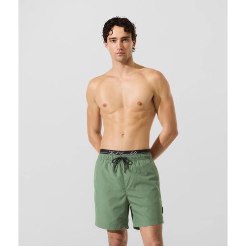 Short De Bain De Longueur Moyenne Avec Double Élastique À La Taille, , , Taille: Xs - Karl Lagerfeld - Modalova