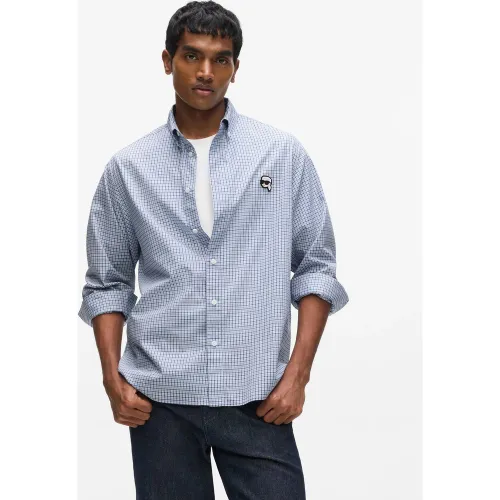 Chemise À Carreaux Ikon, , , Taille: Xs - Karl Lagerfeld - Modalova