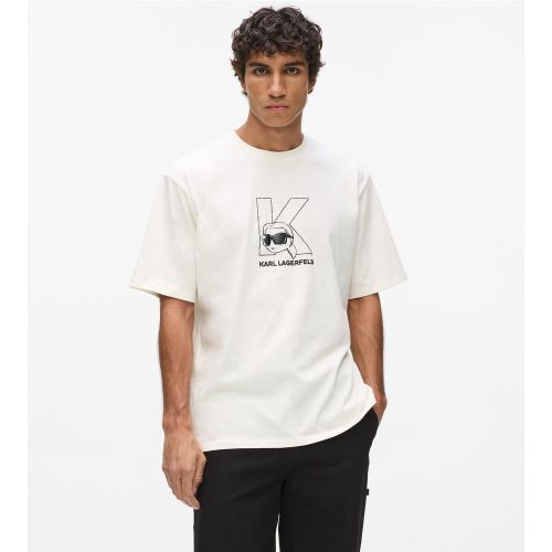 T-shirt Ikon Initiale K, , , Taille: Xs - Karl Lagerfeld - Modalova
