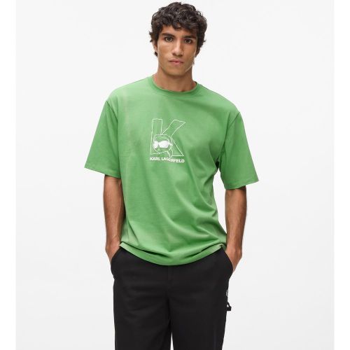 T-shirt Ikon Initiale K, , , Taille: Xs - Karl Lagerfeld - Modalova
