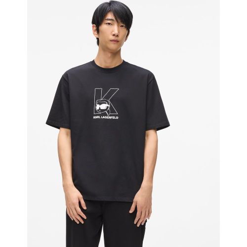 T-shirt Ikon Initiale K, , , Taille: Xs - Karl Lagerfeld - Modalova