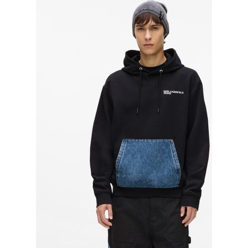 Sweat À Capuche Avec Poche En Denim, , , Taille: Xs - KL Jeans - Modalova