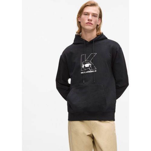 Sweat À Capuche Ikon Avec Initiale K, , , Taille: Xs - Karl Lagerfeld - Modalova