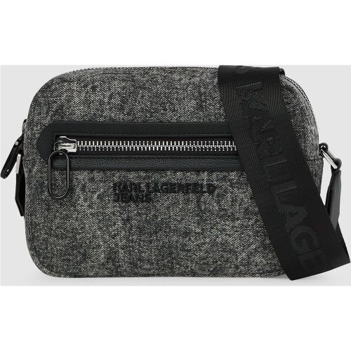 Sac Bandoulière En Denim Délavé, , , Taille: One Size - KL Jeans - Modalova