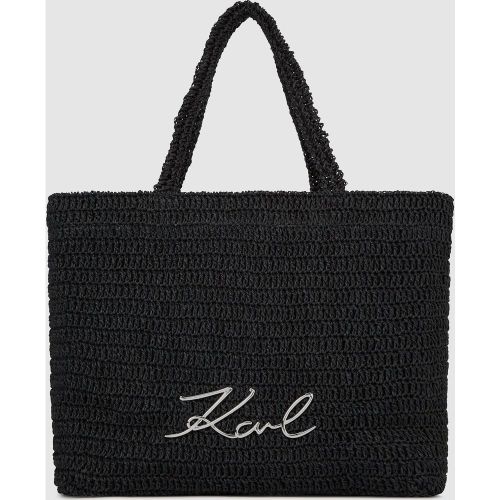 Sac De Plage En Crochet K/signature, , , Taille: One Size - Karl Lagerfeld - Modalova