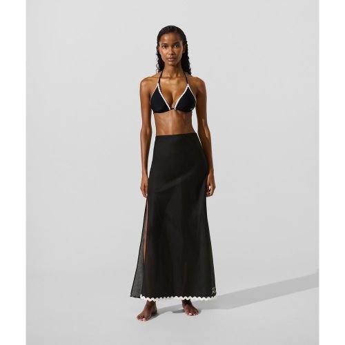 Jupe De Plage Signature À Bords Festonnés, , , Taille: Xs - Karl Lagerfeld - Modalova