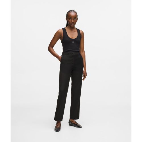 Pantalon De Tailleur En Laine Mélangée, , , Taille: 38 - Karl Lagerfeld - Modalova