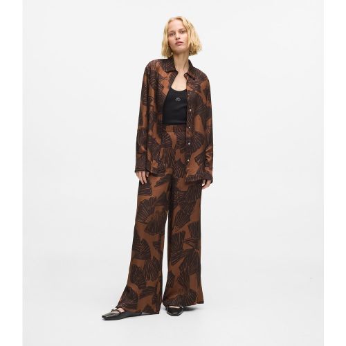 Pantalon Imprimé Éventail, , , Taille: 38 - Karl Lagerfeld - Modalova