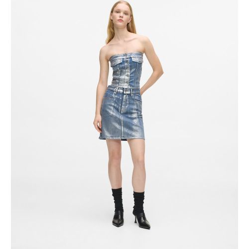 Mini-jupe En Denim Enduit, , , Taille: Xs - KL Jeans - Modalova
