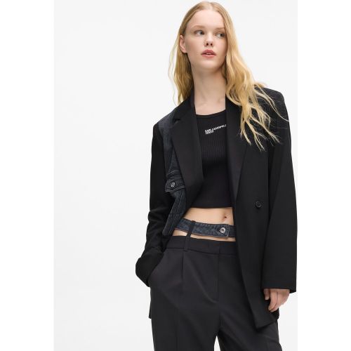 Blazer Avec Empiècement En Denim, , -, Taille: S - KL Jeans - Modalova