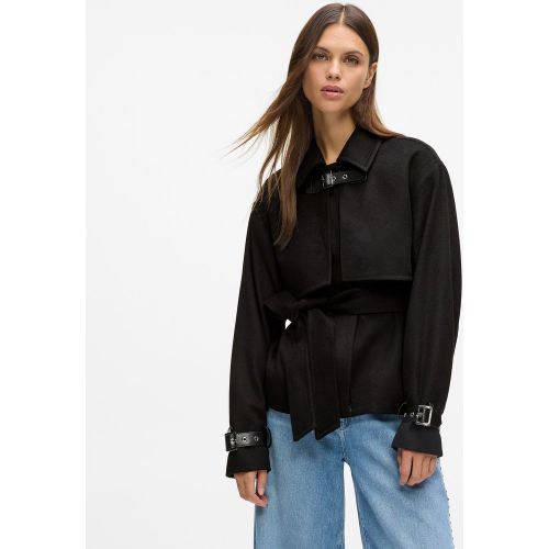 Manteau Court En Laine Mélangée, , , Taille: 38 - Karl Lagerfeld - Modalova