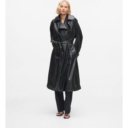Trench-coat En Simili-cuir Perforé, , , Taille: Xs - Karl Lagerfeld - Modalova