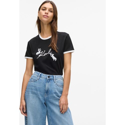 T-shirt Ikon Signature Choupette, , , Taille: Xs - Karl Lagerfeld - Modalova