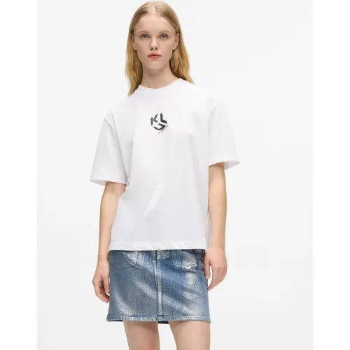 T-shirt Monogram Coupe Droite, , , Taille: Xs - KL Jeans - Modalova