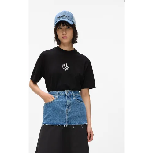 T-shirt Monogram Coupe Droite, , , Taille: Xs - KL Jeans - Modalova