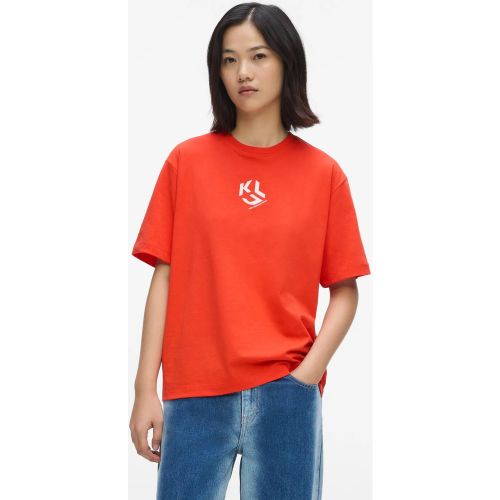 T-shirt Monogram Coupe Droite, , , Taille: M - KL Jeans - Modalova