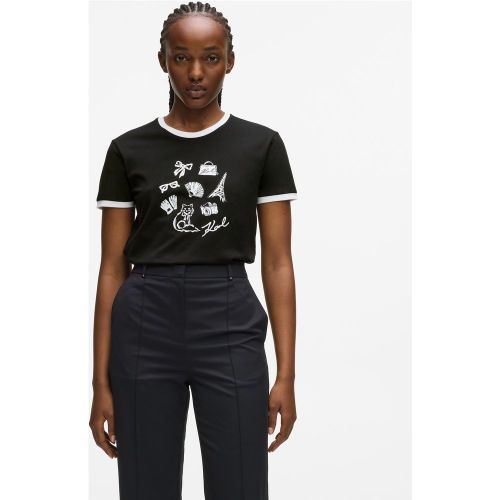 T-shirt Avec Breloques Karl, , , Taille: S - Karl Lagerfeld - Modalova