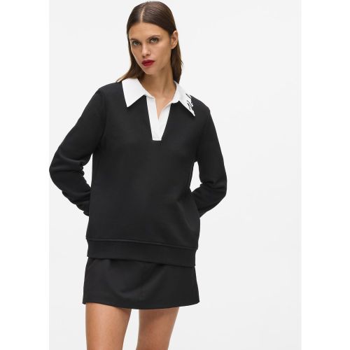 Sweat-shirt À Col Signature, , , Taille: Xs - Karl Lagerfeld - Modalova