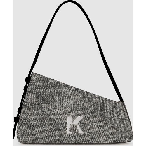 Sac Porté Épaule Géométrique En Denim, , , Taille: One Size - KL Jeans - Modalova