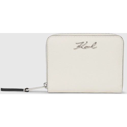 Portefeuille Zippé K/signature De Taille Moyenne, , , Taille: One Size - Karl Lagerfeld - Modalova