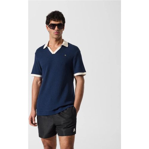 Polo En Crochet Avec Monogram Métallique, , , Taille: Xs - Karl Lagerfeld - Modalova