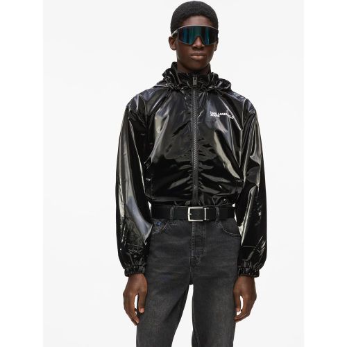 Veste Bomber À Capuche Brillante, , , Taille: Xs - KL Jeans - Modalova