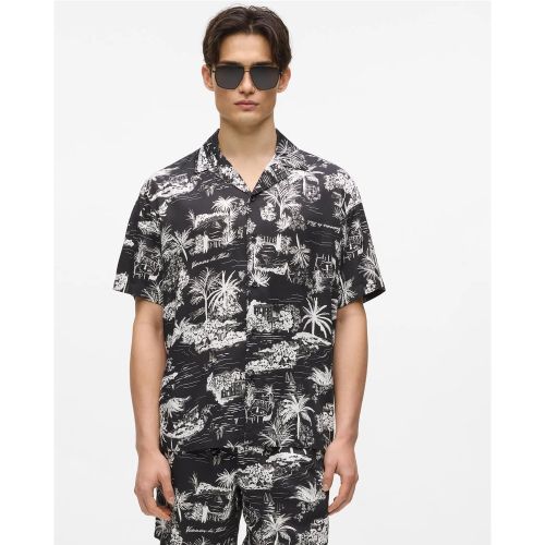 Chemise À Manches Courtes Avec Imprimé Sur L'ensemble, , , Taille: Xs - Karl Lagerfeld - Modalova
