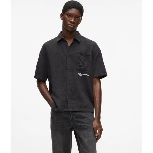Chemise Plissée À Manches Courtes, , , Taille: Xs - KL Jeans - Modalova