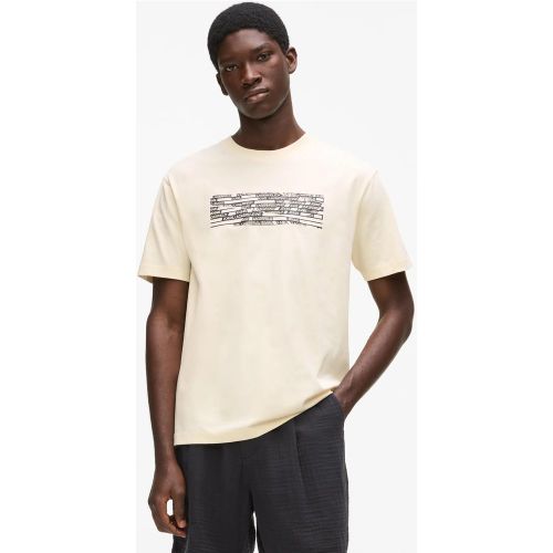 T-shirt Avec Logo Rayé, , Gris À Calotte Blanche, Taille: Xs - KL Jeans - Modalova