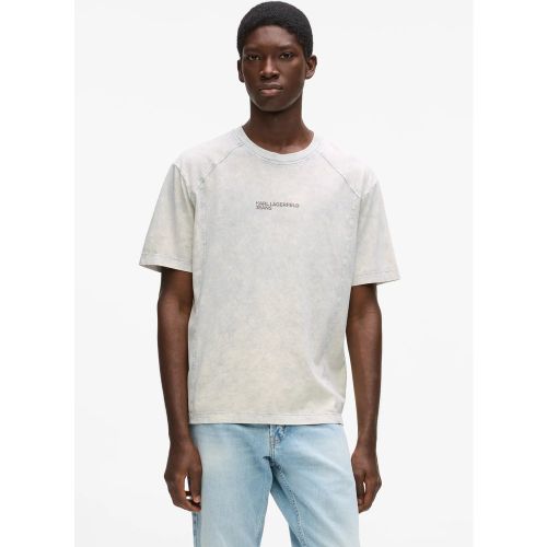 T-shirt Décontracté Délavé, , Puce Électronique, Taille: Xs - KL Jeans - Modalova