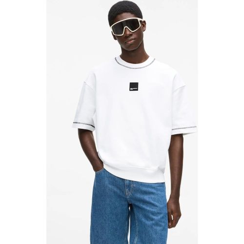 Sweat-shirt À Manches Courtes Avec Points De Couture Contrastés, , , Taille: Xs - KL Jeans - Modalova