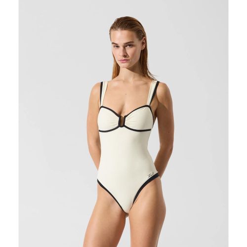 Maillot De Bain Passepoilé Signature, , , Taille: Xs - Karl Lagerfeld - Modalova