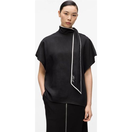 Chemisier Passepoilé En Mélange De Lin, , , Taille: 38 - Karl Lagerfeld - Modalova