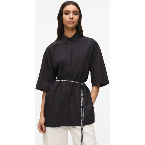 Chemise À Manches Courtes Nouée À La Taille, , , Taille: Xs - KL Jeans - Modalova