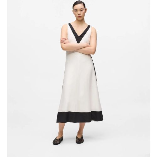 Robe En Lin Mélangé Monochrome, , , Taille: 38 - Karl Lagerfeld - Modalova
