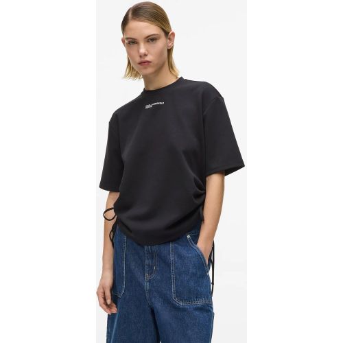 T-shirt Froncé Avec Lacets, , , Taille: Xs - KL Jeans - Modalova