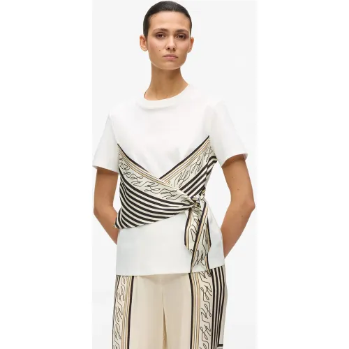 T-shirt À Imprimé Foulard, , , Taille: Xs - Karl Lagerfeld - Modalova