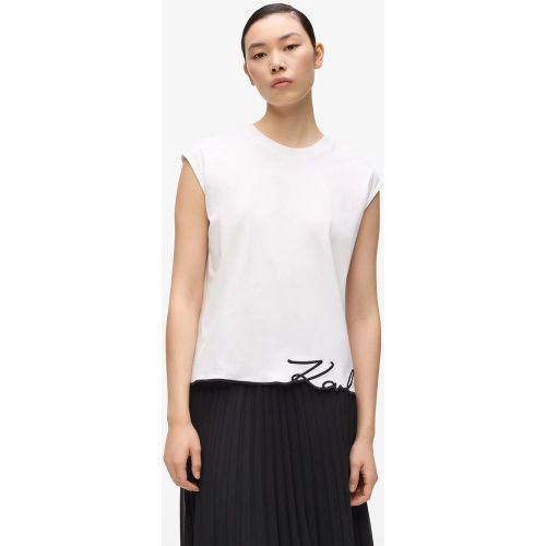 Débardeur À Ourlet Signature, , , Taille: Xs - Karl Lagerfeld - Modalova
