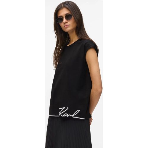 Débardeur À Ourlet Signature, , , Taille: Xs - Karl Lagerfeld - Modalova