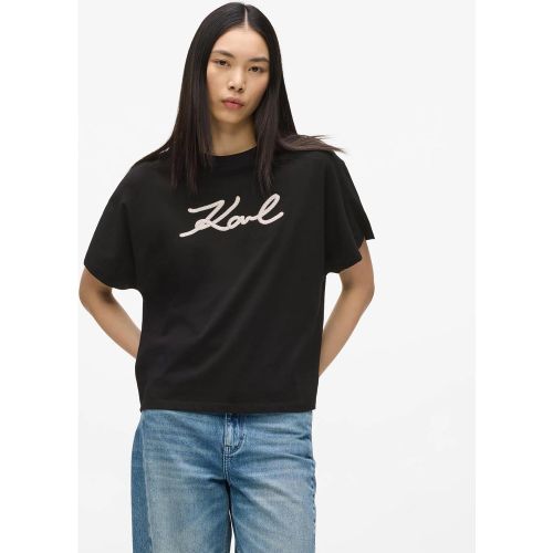 T-shirt À Détail Corde Signature, , , Taille: Xs - Karl Lagerfeld - Modalova