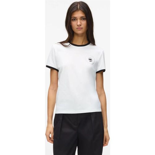 T-shirt Ikon Avec Petit Logo Circulaire, , /, Taille: Xs - Karl Lagerfeld - Modalova